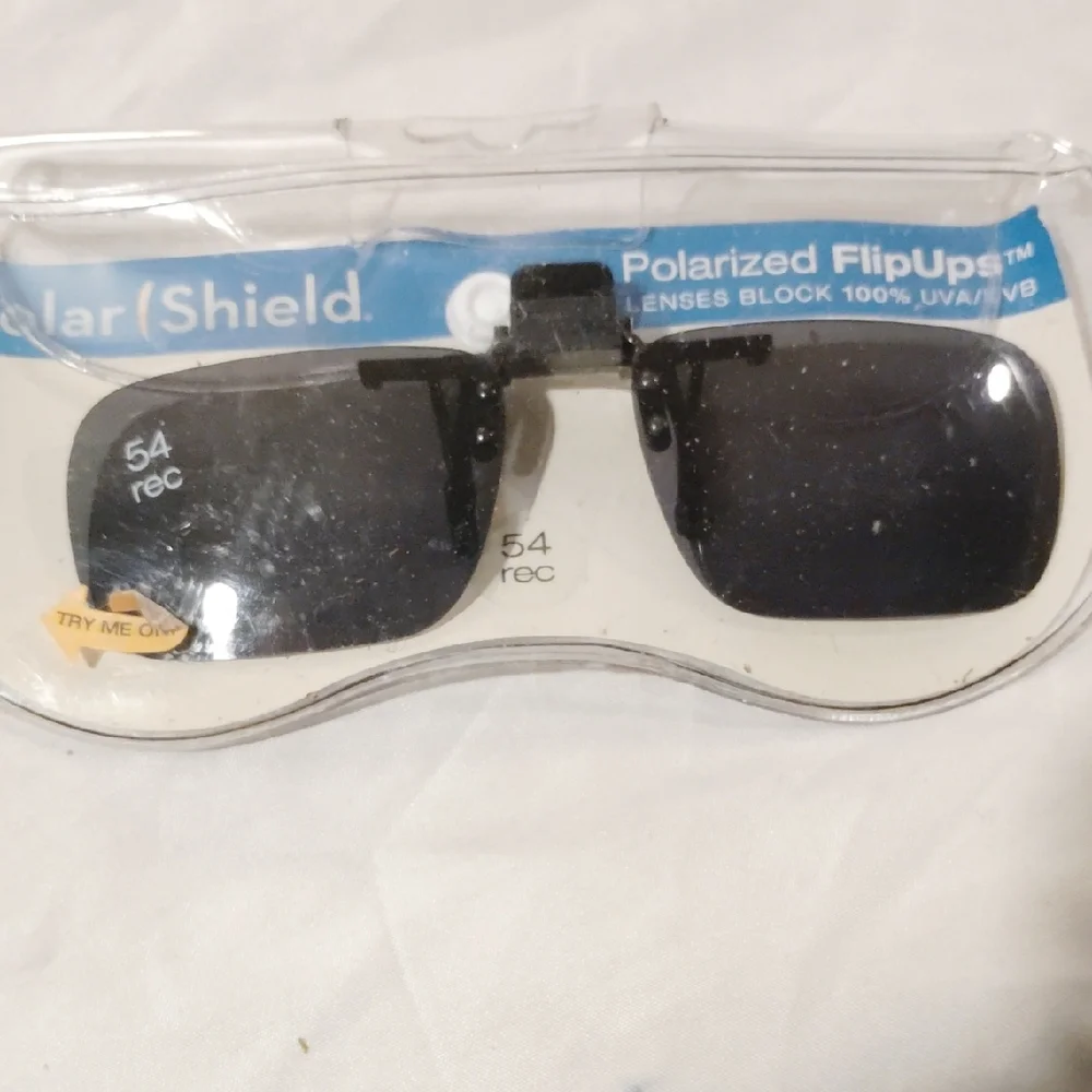 Black Polarized Flip-Up Sunglasses